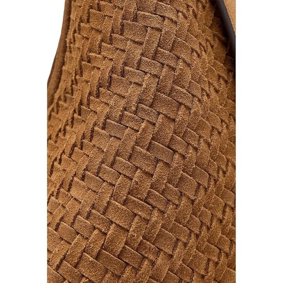 🆕MADEWELL Essentials Curve Suede Woven Shoulder Bag Brown - Picture 8 of 14